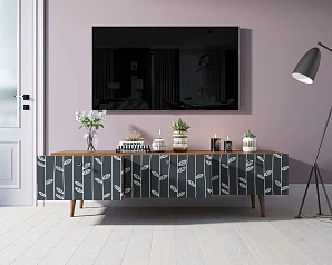 заказать Комод "Berber" с ящиками низкий под TV принт 18 арт BB19/Print_18