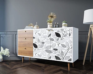 заказать Комод "Berber" с двумя дверками и ящиками 9 принт арт BB05/Print_09