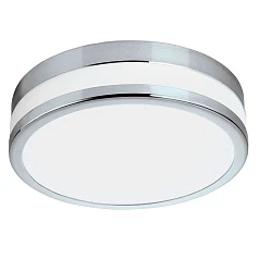 94998 Светодиодный настенно-потолочный светильник LED PALERMO, 11W (LED), ?225, IP44, сталь, хром/сатиновое в интерьере