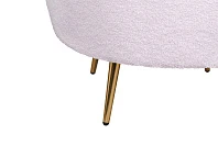 заказать стильное Низкое кресло ракушка Pearl Pink Boucle