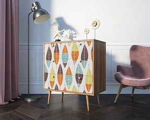 заказать стильные Комод "Berber" три ящика 48 принт арт BB40/Print_48