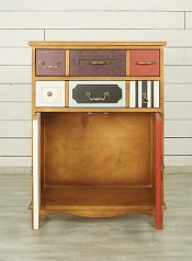 красивый Вертикальный комод Gouache Birch (2 ящика) арт G20016ETG/1