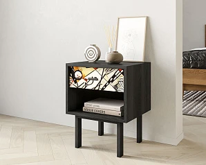 фото Тумбочка с верхним ящиком "Emerson" by Kandinsky арт EM11/Print_01 в интерьере