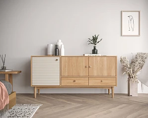 купить Комод Bubble Solid с тремя дверками и двумя ящиками арт BBL03S