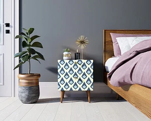 заказать Тумбочка "Berber" с двумя ящиками 13 принт арт BB03/Print_13, разноцветная в интернет-магазине