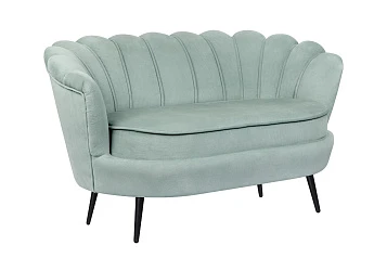 Диван ракушка Pearl Double Green на черных ножках в интернет-магазине