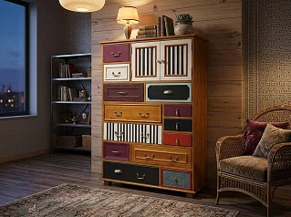 купить Комод «Гуашь (Gouache)» вертикальный арт M10535ETG/1