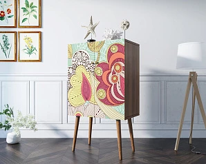 купить Комод на высоких ножках "Berber" принт 6 арт BB09/Print_06 в интернет-магазине