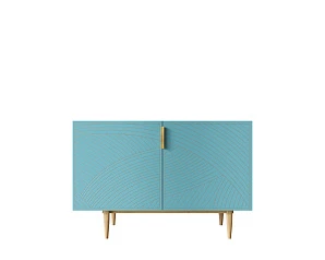 красивый Комод с двумя дверками "Line" LN01/GR1/blue