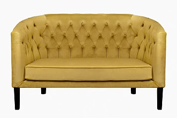 Дизайнерский двухместный диван Harry Gold