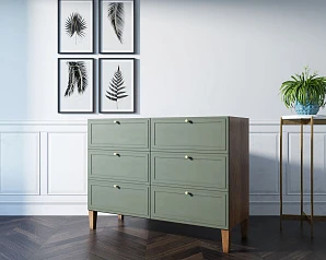 Комод "Andersen" на 6 ящиков арт AN06 в интерьере