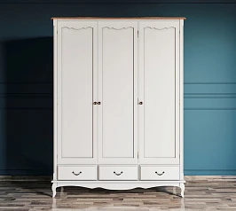 красивые Шкаф Leontina для одежды трехстворчатый с ящиками арт ST9327KR/3 на заказ