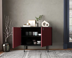 фото Комод с двумя дверками "Emerson" арт EM02/red/L