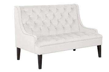 фото Прямой двухместный американский диван Sommet бежевый в интерьере