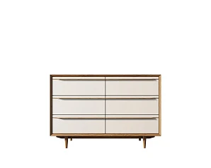 купить Комод "Bruni white" с шестью ящиками арт BR05WH в интернет-магазине