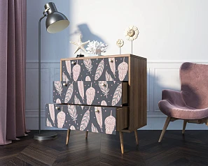фото Комод "Berber" три ящика 40 принт арт BB40/Print_40 в интерьере