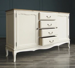 красивый Бежевый комод "Leontina" с дверками и ящиками арт ST9351 в интернет-магазине