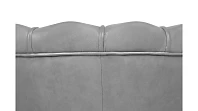 купить Низкое кресло ракушка Pearl Grey V2 на черных ножках