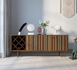 фото Комод "Berber" удлиненный с бутылочницей 20 принт арт BB15/Print_20