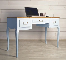 фото Стол письменный "Leontina Blue" арт ST9347B в интерьере
