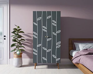 купить красивый Шкаф малый двухстворчатый "Berber" принт 18 арт BB08/Print_18