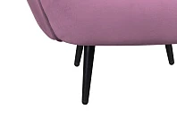 Мягкое кресло Benee Pink на черных ножках