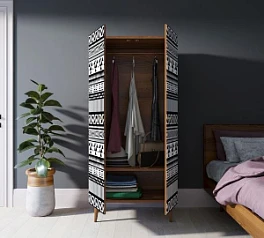 Шкаф малый двухстворчатый "Berber" принт 19 арт BB08/Print_19 в интернет-магазине