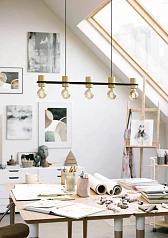 Подвесной потолочный светильник (люстра) CHIEVELEY в интерьере