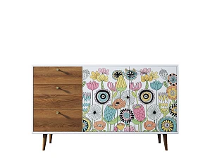 Комод "Berber" с двумя дверками и ящиками  арт BB05/Print_03