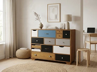 Комод «Акварель (Aquarelle)» 14 ящиков арт RE-13ETG/4