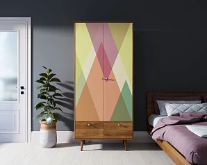 заказать Шкаф двухстворчатый "Berber" принт 16 арт BB16/Print_16