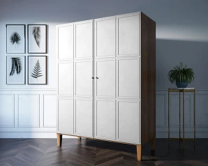 Шкаф "Андерсен (Andersen)" широкий двухстворчатый арт AN27WH
