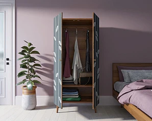 купить красивый Шкаф малый двухстворчатый "Berber" принт 18 арт BB08/Print_18