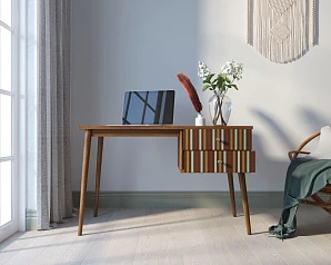 купить красивый Стол рабочий "Berber" принт 20 с одной тумбой арт BB20/Print_20