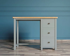 фото Малый рабочий стол "Jules Verne" серый арт JV48ETGG