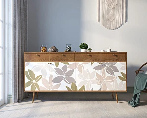 стильные Комод "Berber" четыре дверки и четыре ящика 27 принт арт BB25/Print_27