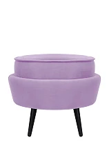 красивые Пуф Pearl Adorn Purple на черных ножках на заказ