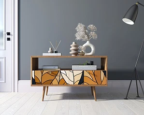 Консоль "Berber" с двумя ящиками принт 08 арт BB22/Print_08 в интерьере