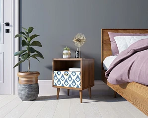 заказать Тумбочка "Berber" с одним ящиком 13 принт арт BB06/Print_13, разноцветная