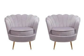 Комплект кресел ракушка Pearl Grey