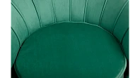 купить Низкое кресло ракушка Pearl Green V2 на черных ножках