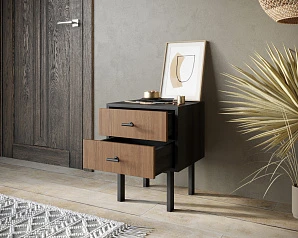 купить красивые Тумбочка с двумя ящиками "Emerson" арт EM16 в интернет-магазине