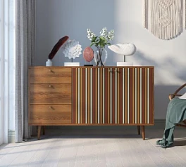 Комод "Berber" с двумя дверками и ящиками 20 принт арт BB05/Print_20 в интернет-магазине