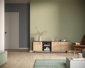 фото Комод низкий с тремя дверками "Split" SP05 в интерьере