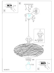 Подвесной потолочный светильник (люстра) CAMPILO 93374