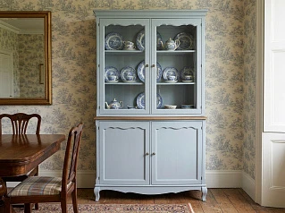 Буфет "Леонтина (Leontina)" в голубом цвете двухстворчатый  арт ST9332B в интернет-магазине