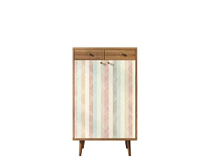 фото Комод "Berber" два ящика и дверки 45 принт арт BB46/Print_45