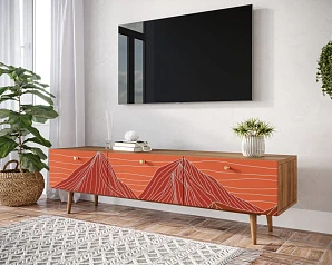Комод "Berber" с ящиками низкий под TV 49 принт арт BB19/Print_49 на заказ в интернет-магазине