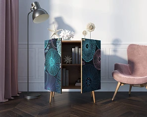 купить Комод "Berber" две дверки малый 32 принт арт BB38/Print_32