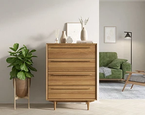 Комод в Скандинавском стиле "Bruni" на четыре ящика арт BR08 на заказ